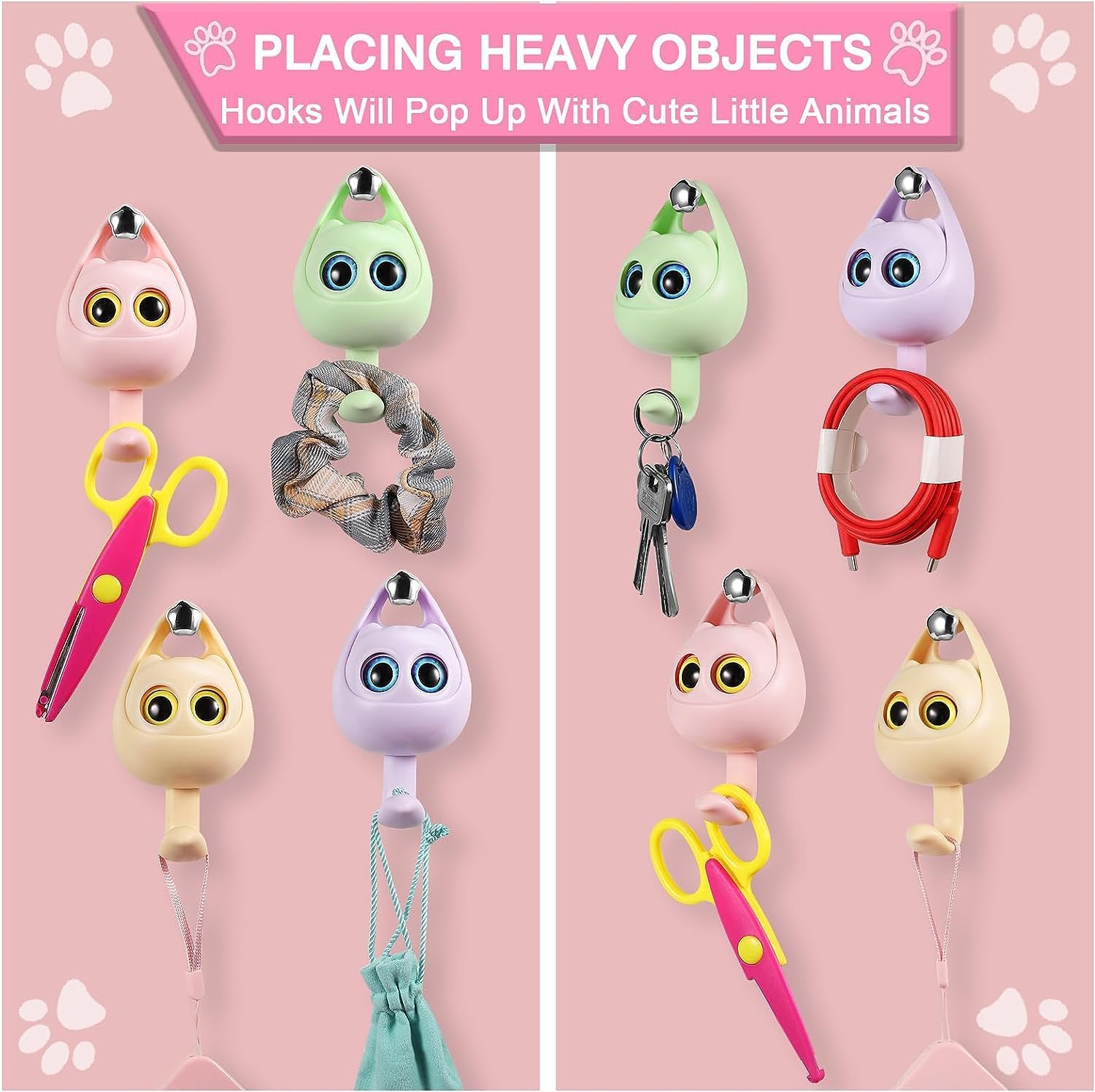 SkyShopy self Adhesive Coat Hook, Wink Cat Key Holder for Wall Cute Cat Hooks, Decorative Wall Hooks for Hanging Key, Towels, Scarf, Hats, Coat, Cloth, Bags, Cute Room Decor (1 Pcs) SkyShopy self Adhesive Coat Hook, Wink Cat Key Holder for Wall Cute Cat Hooks, Decorative Wall Hooks for Hanging Key, Towels, Scarf, Hats, Coat, Cloth, Bags, Cute Room Decor (1 Pcs)
